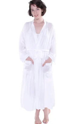 La Cera™ Bata De Rayon De Manga Larga