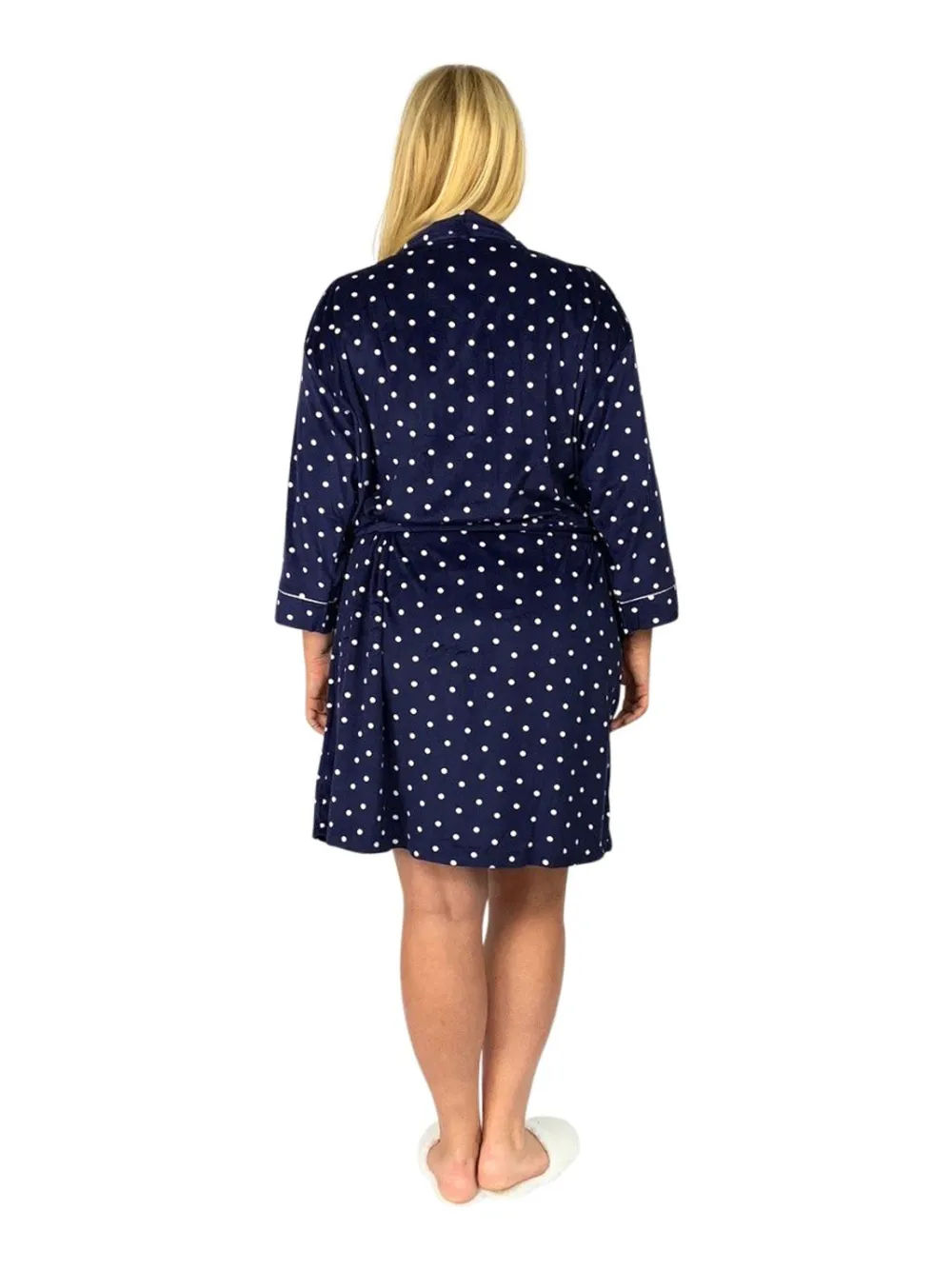 La Cera™ Bata Tipo Kimono Minky Sedosa Y Transparente De Talla Grande La Cera