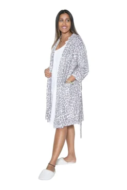 La Cera™ Bata Tipo Kimono Minky Sedosa Y Transparente De La Cera
