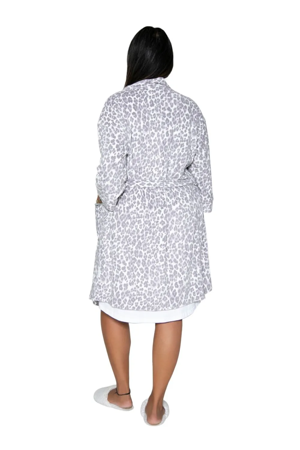 La Cera™ Bata Tipo Kimono Minky Sedosa Y Transparente De La Cera