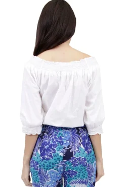 La Cera™ Blusa Campesina Bordada La Cera