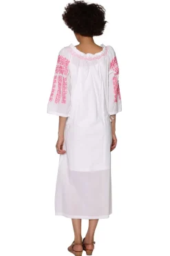 La Cera™ Caftan Bordado Con Manga Corta La Cera