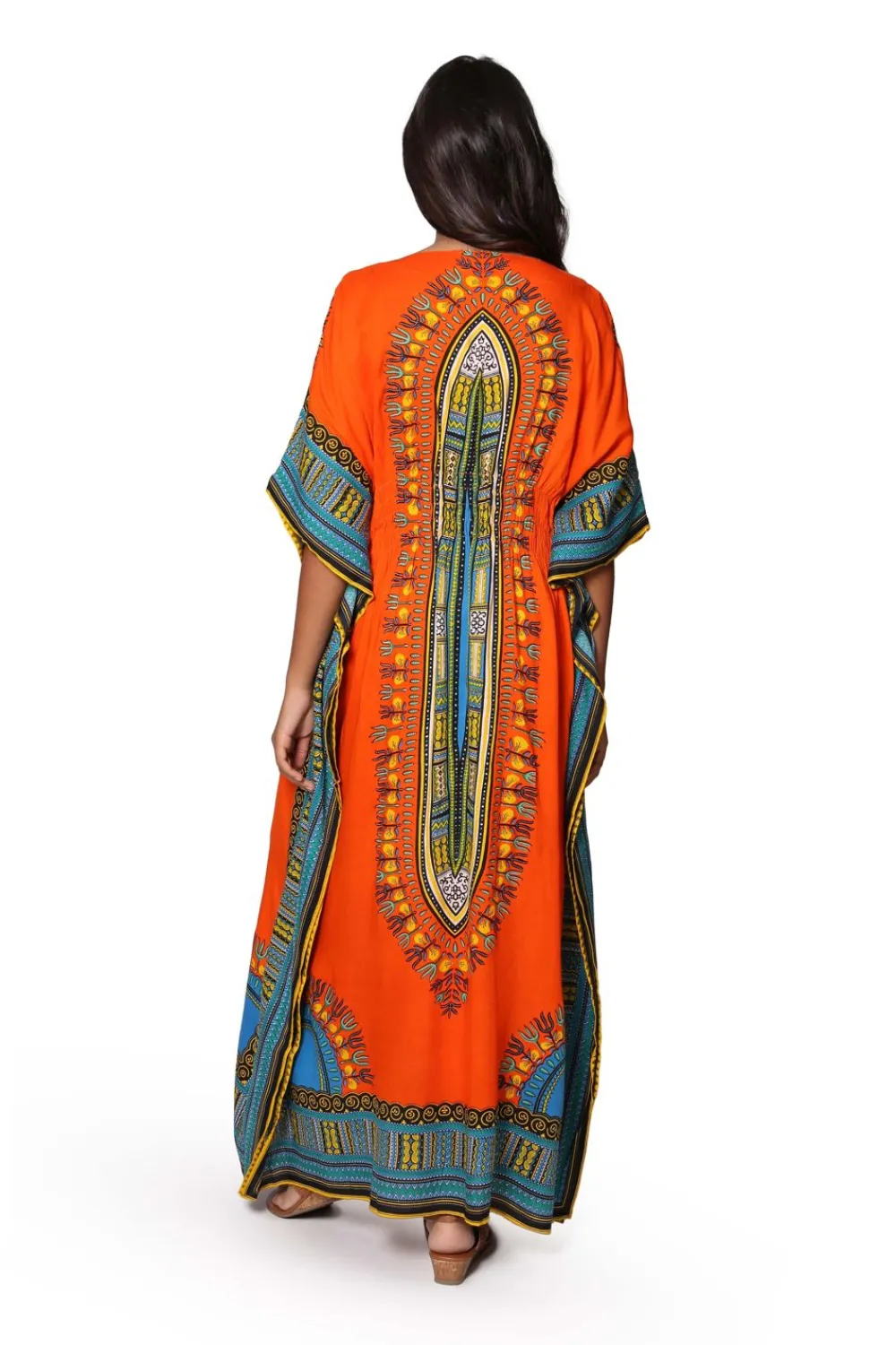 La Cera™ Caftan Con Estampado Tribal
