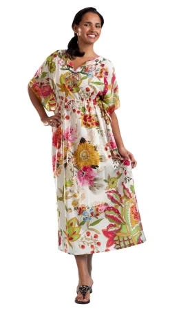 La Cera™ Caftan Estampado 100% Algodon.