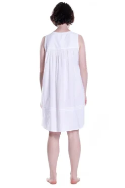 La Cera™ Camisa Bordada Sin Mangas 100% Algodon