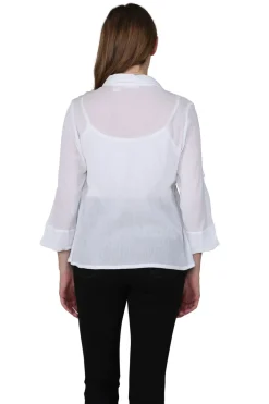 La Cera™ Camisa Campamento De Gasa De Algodon