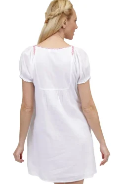 La Cera™ Camisa Campesina Bordada De Manga Corta