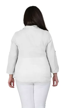 La Cera™ Camisa De Campamento De Gasa De Algodon De Talla Grande