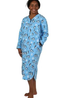 La Cera™ Camisa De Noche De Pinguino De Talla Grande