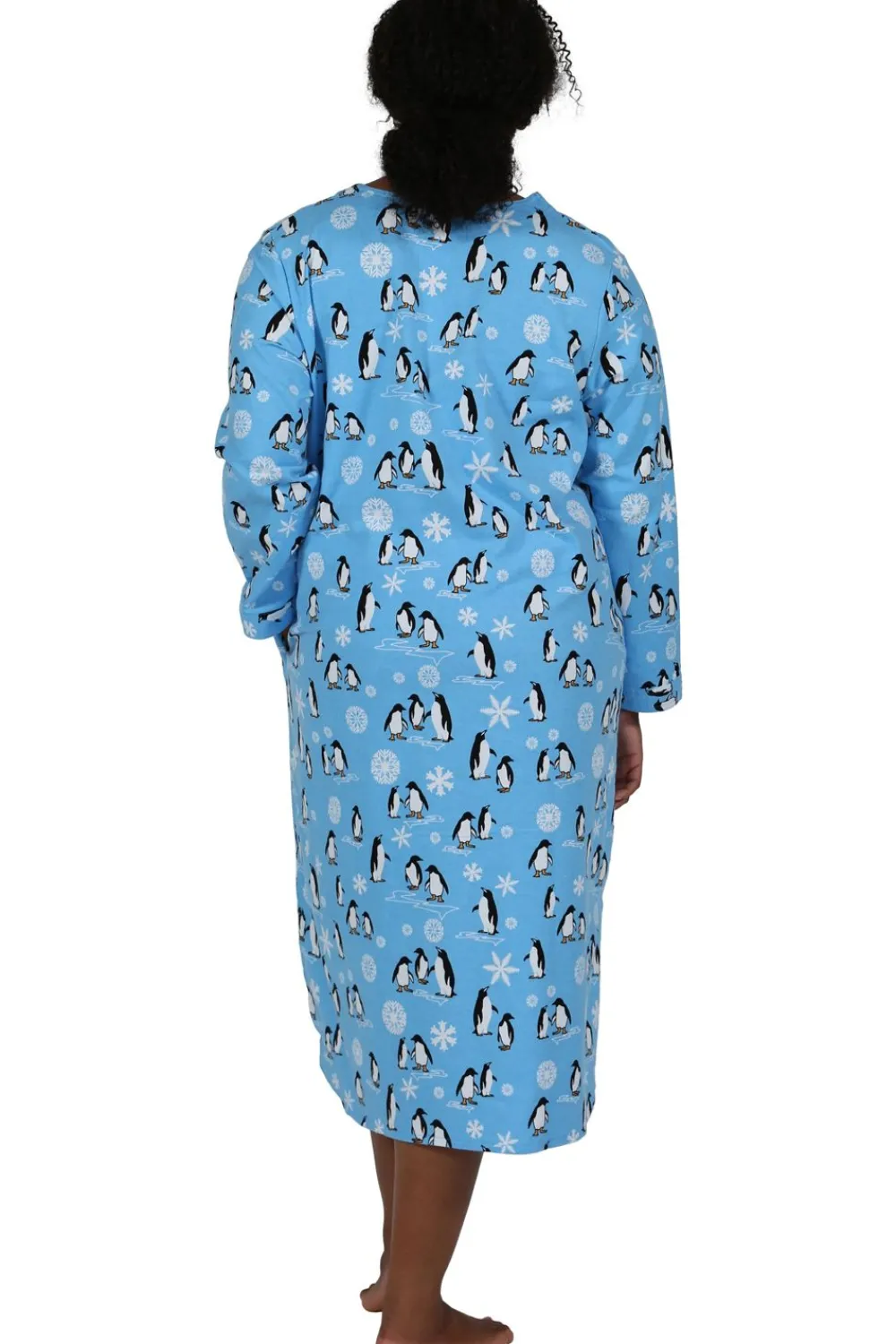 La Cera™ Camisa De Noche De Pinguino De Talla Grande