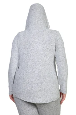 La Cera™ Camiseta Acogedora Con Capucha De Talla Grande