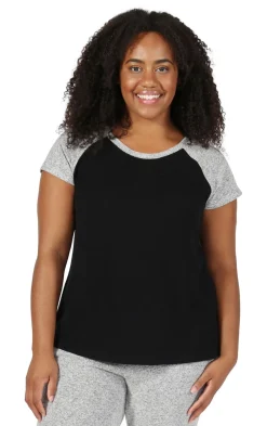 La Cera™ Camiseta De Dos Tonos De Talla Grande The Comfort Collection