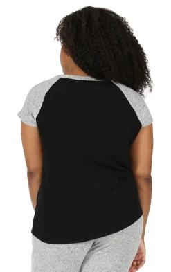 La Cera™ Camiseta De Dos Tonos De Talla Grande The Comfort Collection