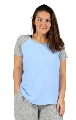 La Cera™ Camiseta De Dos Tonos De Talla Grande The Comfort Collection