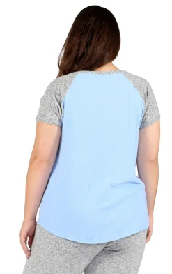 La Cera™ Camiseta De Dos Tonos De Talla Grande The Comfort Collection