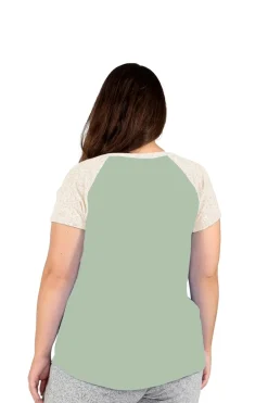 La Cera™ Camiseta De Dos Tonos De Talla Grande The Comfort Collection
