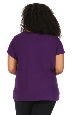 La Cera™ Camiseta De Talla Grande Con Manga Japonesa The Comfort Collection
