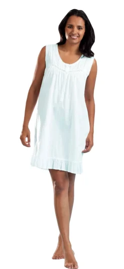 La Cera™ Camisola Con Cuello Redondo Bordada 100% Algodon
