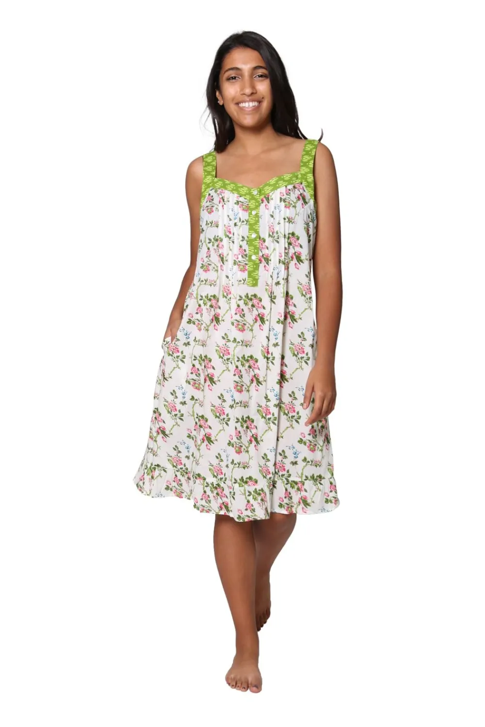 La Cera™ Camisola Con Estampado Floral 100% Algodon