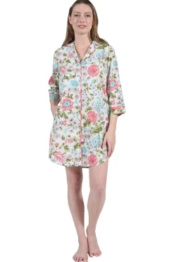 La Cera™ Camison De Manga Larga Con Estampado De Jardin Ingles La Cera De Talla