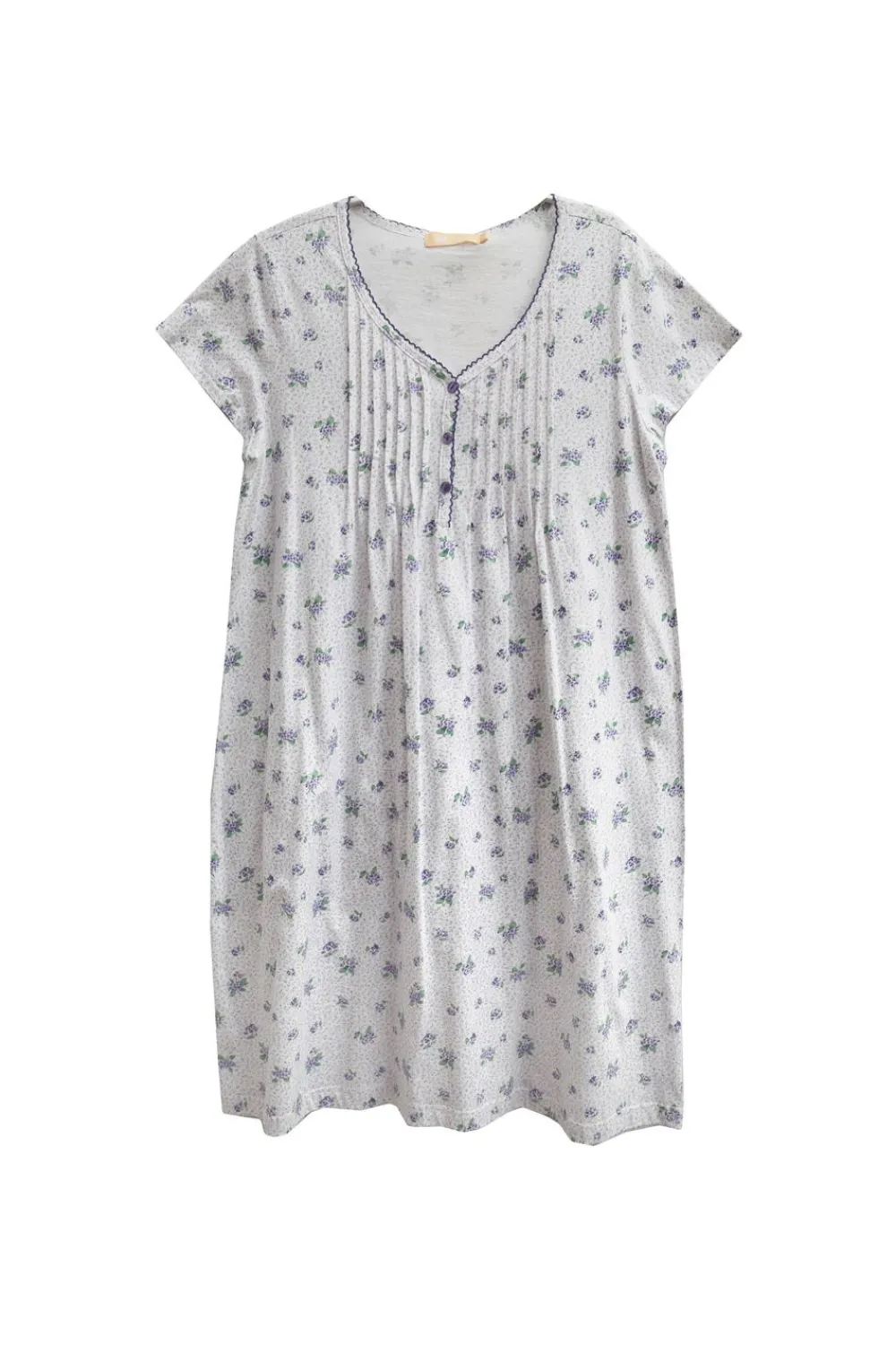 La Cera™ Camison Floral 100% Algodon La Cera - Talla Grande