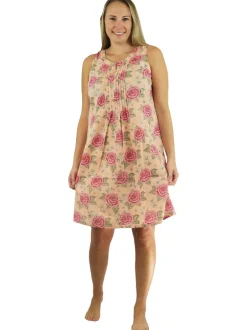 La Cera™ Camison Sin Mangas Con Estampado Floral La Cera