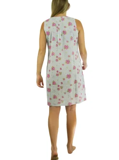 La Cera™ Camison Sin Mangas Con Estampado Floral La Cera