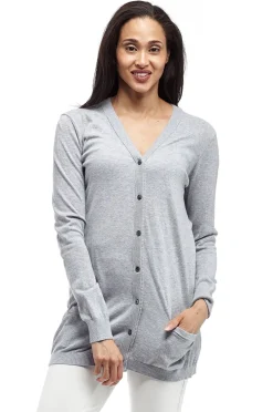 La Cera™ Cardigan Boyfriend De Manga Larga La Cera - Talla Grande