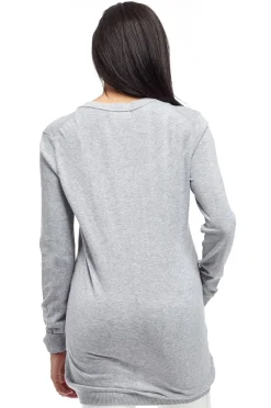 La Cera™ Cardigan Boyfriend De Manga Larga La Cera - Talla Grande