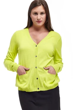 La Cera™ Cardigan De Manga Larga Con Bolsillos La Cera