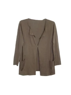 La Cera™ Cardigan Tipo Cascada De Manga Larga La Cera Talla Grande
