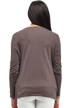 La Cera™ Cardigan Tipo Cascada De Manga Larga La Cera Talla Grande