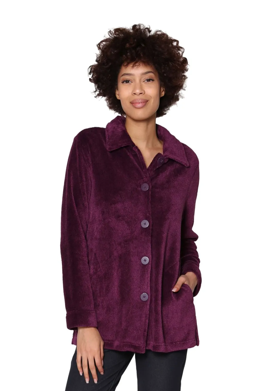 La Cera™ Chaqueta De Cama De Forro Polar Jaspeado La Cera