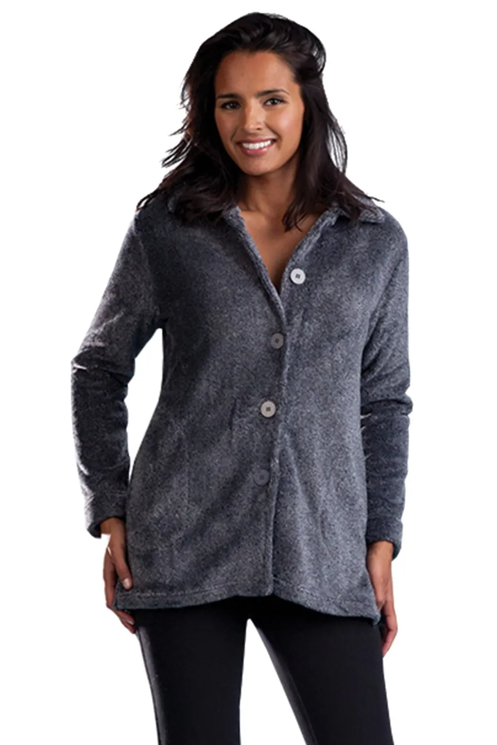 La Cera™ Chaqueta De Cama De Forro Polar Jaspeado La Cera