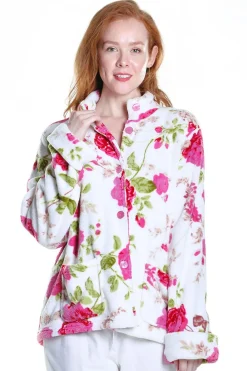 La Cera™ Chaqueta De Cama De Polar Floral