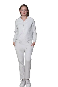 La Cera™ Chaqueta De Felpa Francesa Con Cremallera