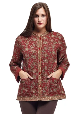 La Cera™ Chaqueta Mandarina Acolchada La Cera