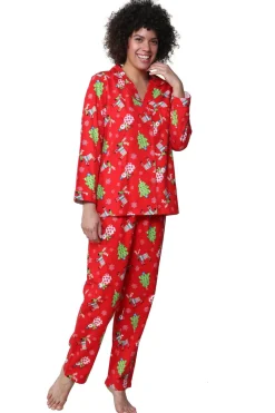 La Cera™ Conjunto De Pijama Con Estampado De Renos S De Franela
