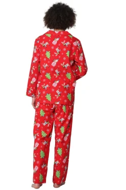 La Cera™ Conjunto De Pijama Con Estampado De Renos S De Franela