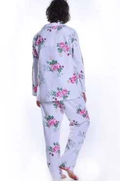 La Cera™ Conjunto De Pijama Con Estampado De Franela