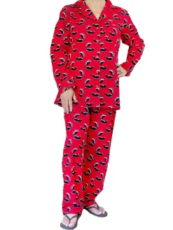 La Cera™ Conjunto De Pijama De Franela Whimsical Skunk