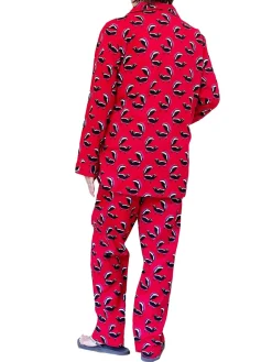 La Cera™ Conjunto De Pijama De Franela Whimsical Skunk