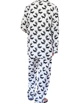 La Cera™ Conjunto De Pijama De Franela Whimsical Skunk