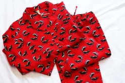 La Cera™ Conjunto De Pijama De Franela Whimsical Skunk