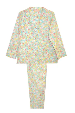 La Cera™ Conjunto De Pijama De Franela Floral De Talla Grande La Cera