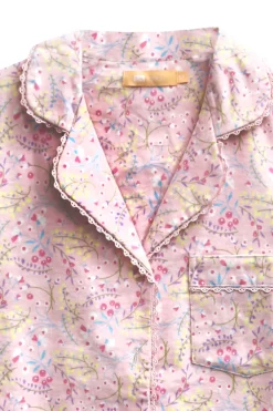 La Cera™ Conjunto De Pijama De Franela Largo Con Estampado Floral Wispy De Tall
