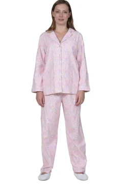 La Cera™ Conjunto De Pijama De Franela Con Estampado Floral Wispy