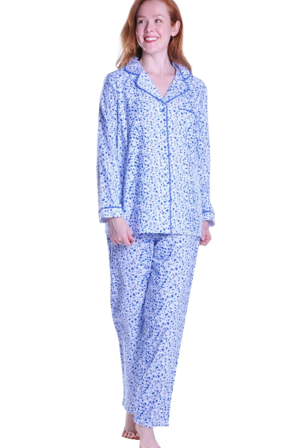 La Cera™ Conjunto De Pijama De Franela De Manga Larga
