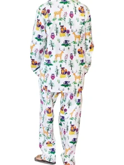 La Cera™ Conjunto De Pijama De Franela Con Animales Del Bosque