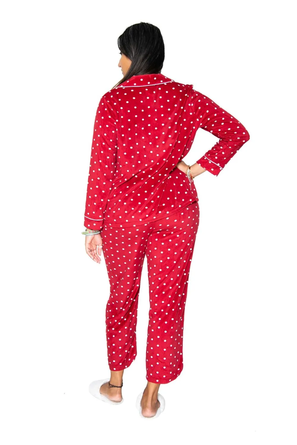 La Cera™ Conjunto De Pijama De Polar Minky Transparente De La Cera